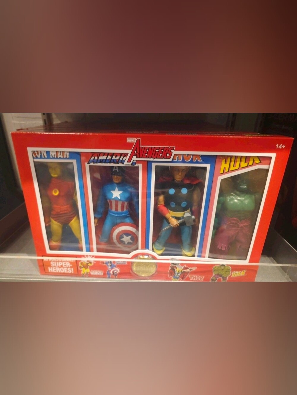 Marvel Avengers Mego Action Figure Replica Set Super Heros Toy  Limited Edition